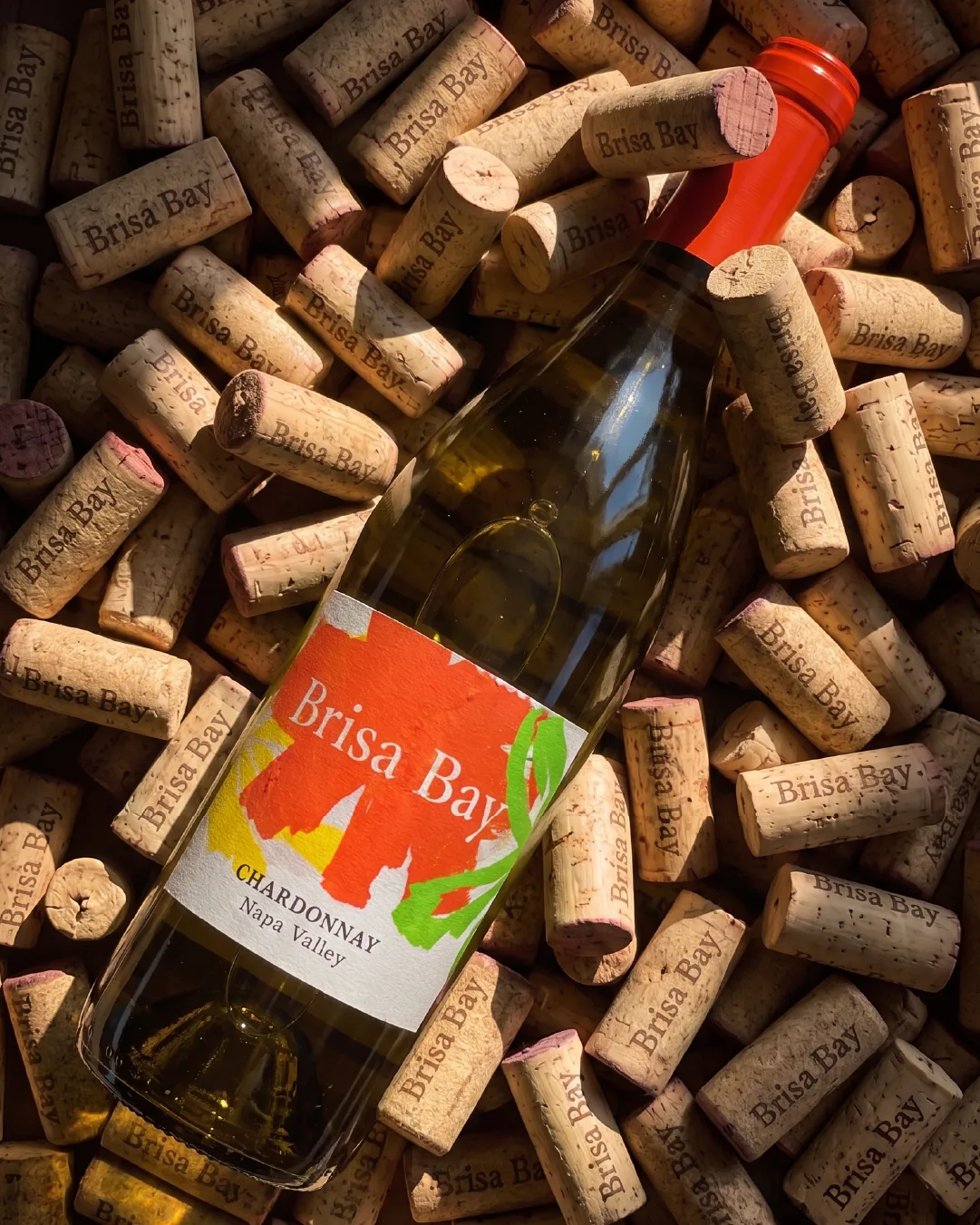 Brisa Bay Chardonnay on corks
