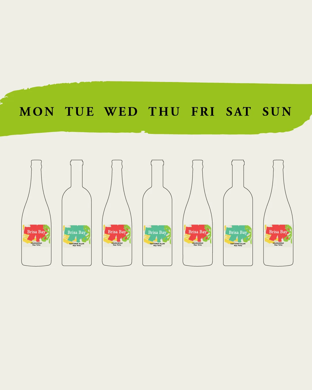 Brisa Bay week of bottles graphic